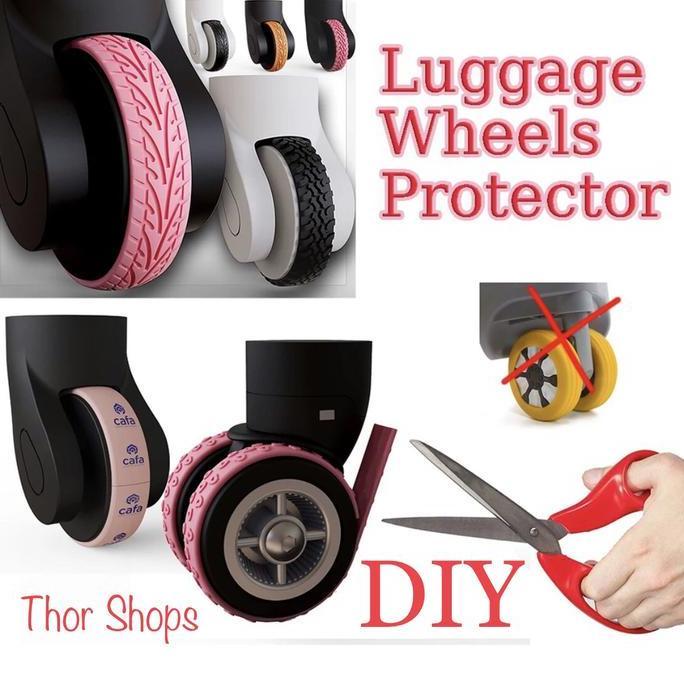 Wscx- Karet Pelindung Roda Koper Single Double Wheel Protector