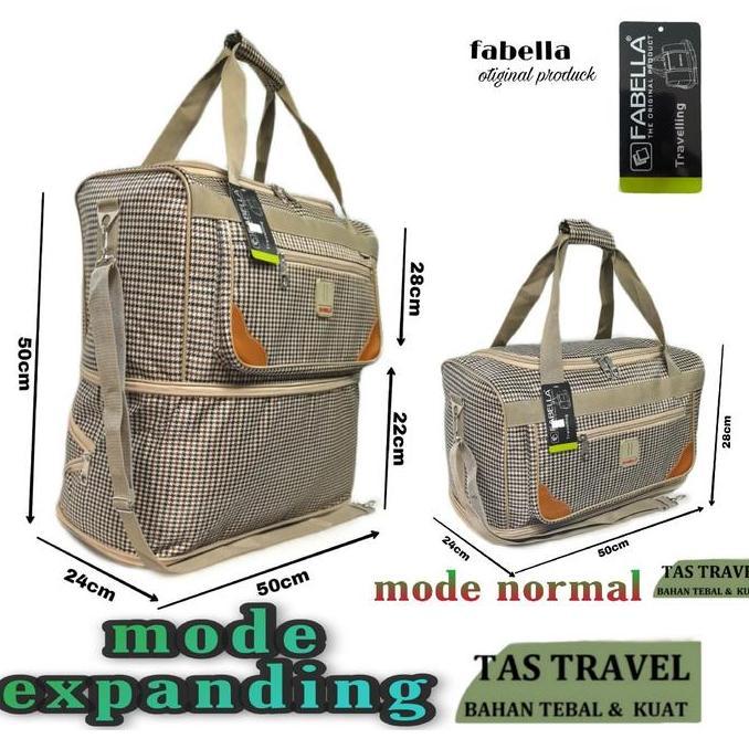 Wscx- Tas Pakaian Fabella Tasl Tingkat Tas Travel Besar Tas Jalan Jalan Tas Mudik Tas Multifungsi Ta