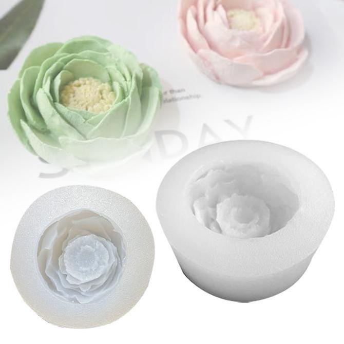 OSANTEKNO DIY Melati Cetakan Puding Bunga Cetakan Jelly Cetakan Puding Silikon Cetakan Silikon 3d