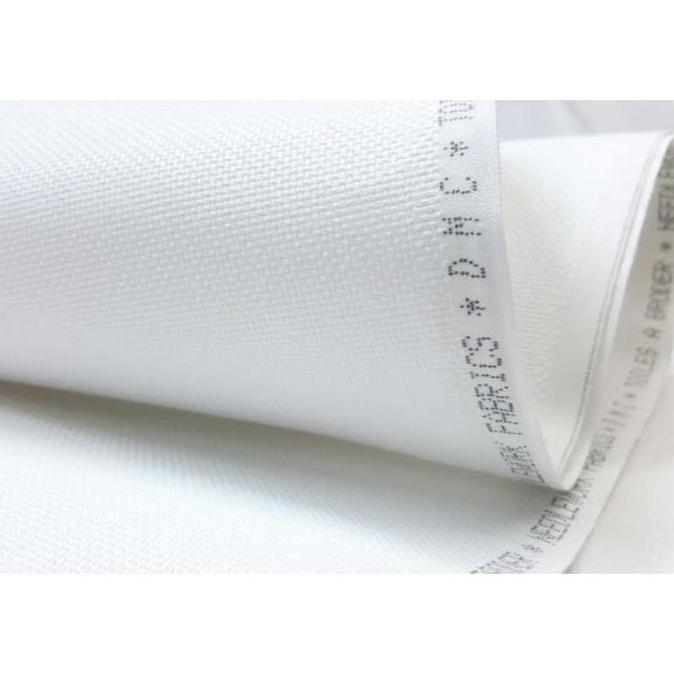 New | Kain Kristik Dmc Aida 16 Count Blanc