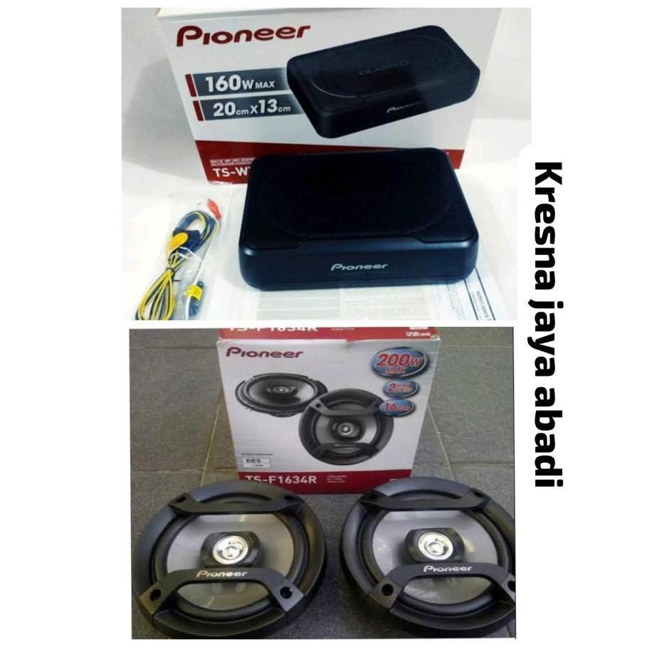 SPEEDVO PAKET AUDIO MOBIL FULL SET PIONEER SUBWOOFER KOLONG AKTIF SPEAKER FULL
