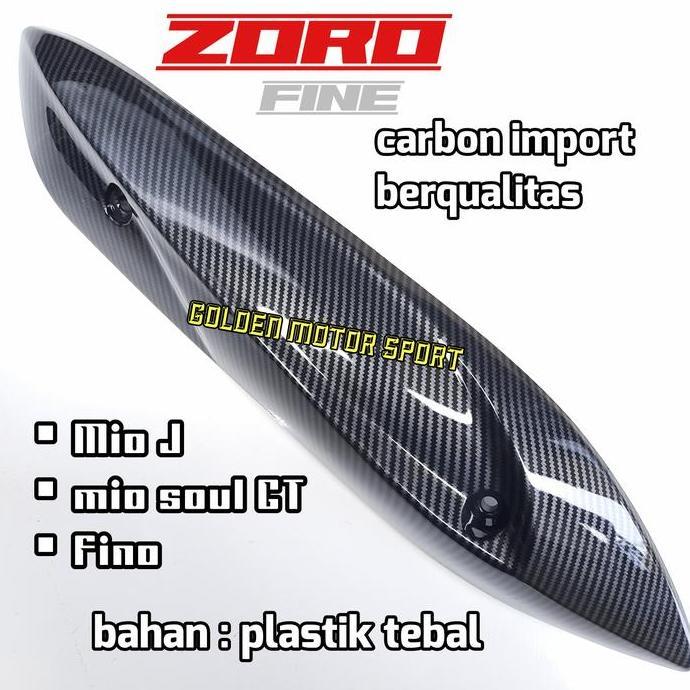 tutup kenalpot Mio J mio soul GT fino carbon ZORO cover kenalpot mio J
