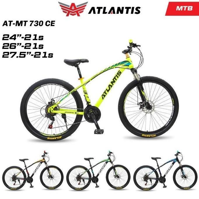 Terlaris Mtb Atlantis Sepeda Gunung 24 26 27.5 Inch Mtb Double Cakram 3X7 Speed 21 Speed Mountain Bi