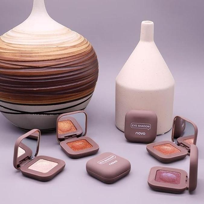 Bytwll- Novo Eye Makeup Single Color Shimmer Eyeshadow Shine Glitter Shadow