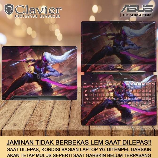 Cover Garskin Laptop Asus TUF F15 FX506 FX506H FX506HE FX506HEB Bening