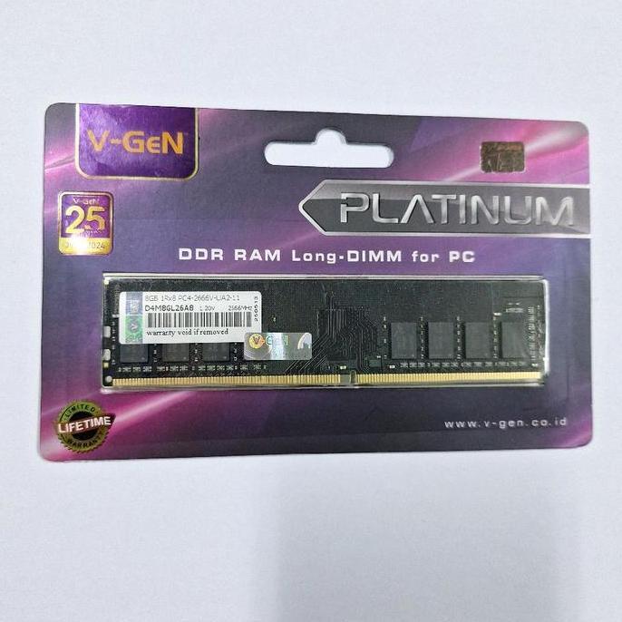 NEW ddr4 8gb vgen platinum pc2400/pc2666