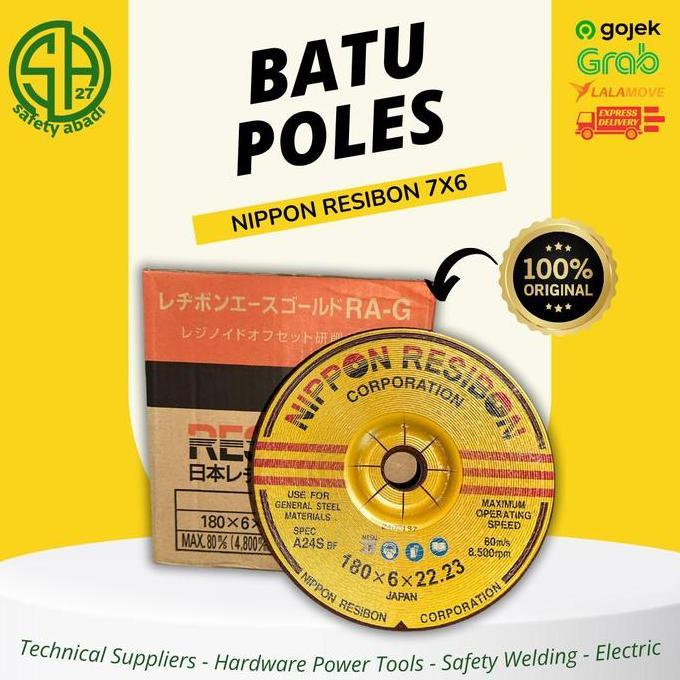 Batu Poles 7x6 Original Nippon Resibon Japan