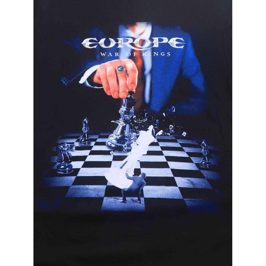 Kaos Baju Pendek Hitam Dewasa Pria Band Musik EUROPE Ori War Of Kings