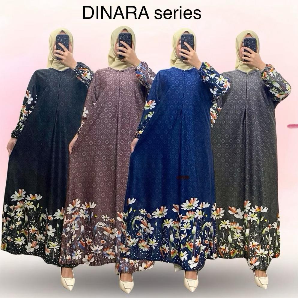 Gratong Paket 100 Ribu Isi 3 Gamis Selena Premium Lengan Kerut