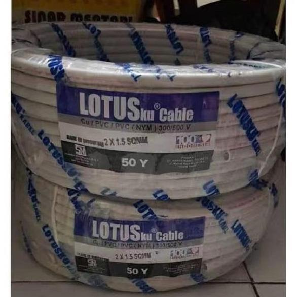 Kabel Nym Lotus 2X1.5 2 X 1.5 Permeter Sni Berkualitas Kabel Kawat