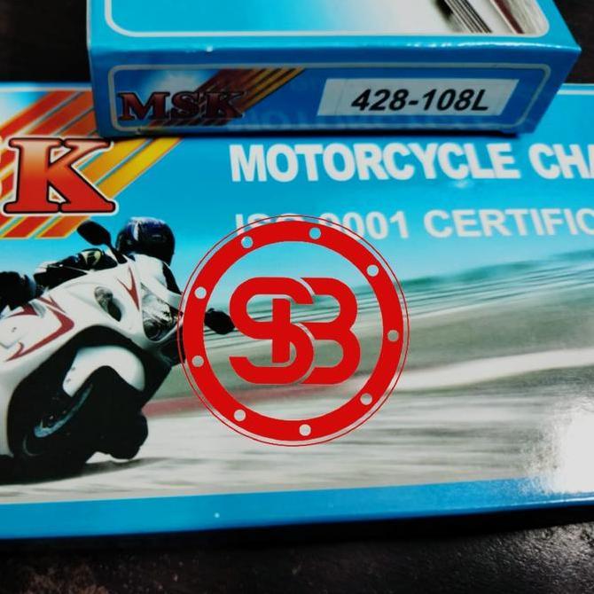 Promo RANTAI SEPEDA MOTOR MSK 428x108L / 428 X 108 L / 428 - 108 Diskon