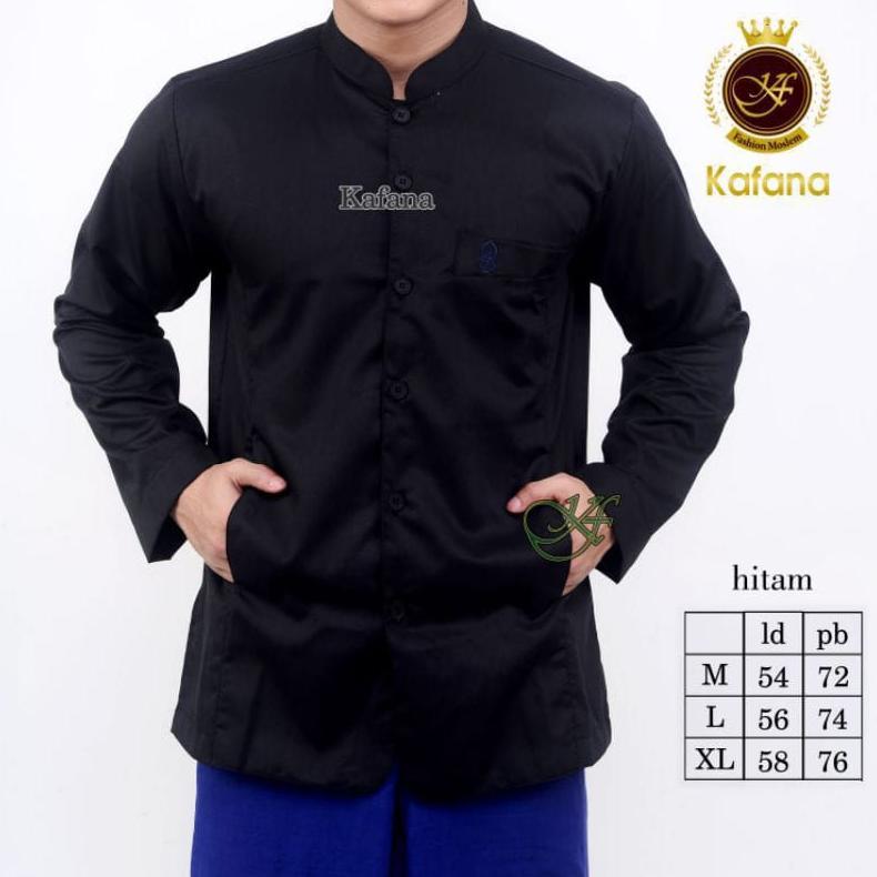 Premium Koko Halus Semi Jas / Jasko/ Koko Kafana Koko Jumbo Ukuran Besar,Baju Koko Tangan Panjang Ja