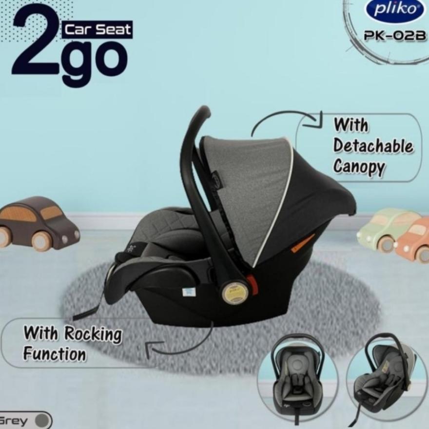 TERBARU Car Seat Carrier Pliko 2 Go PK 02B 2Go carseat Puffy PK-01B dudukan mobil bayi Infant Anak B
