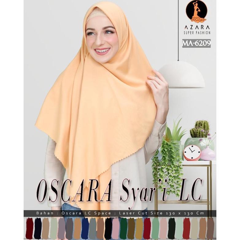 Segi Empat Syari Jumbo Polos OSCARA Lasercut AZARA Buruan