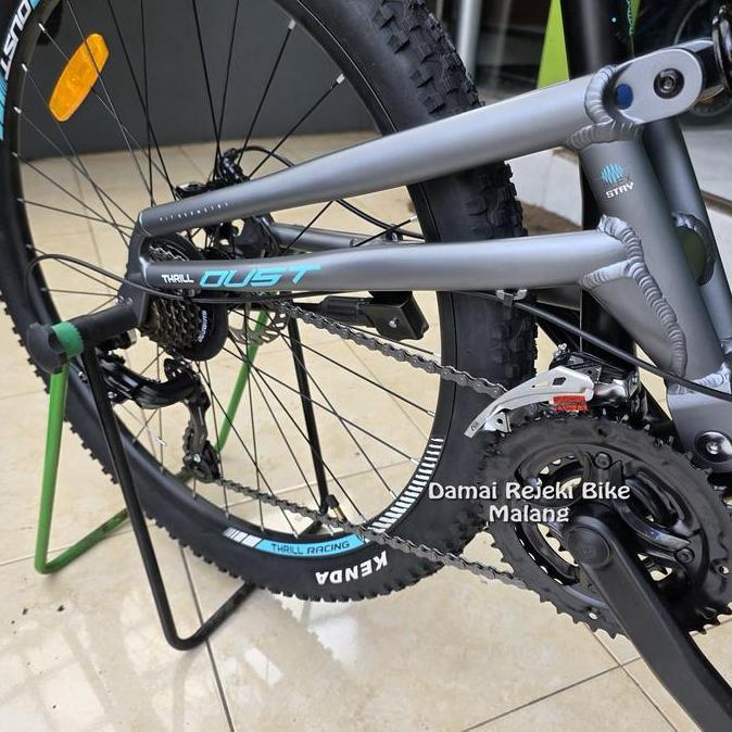 Terlaris Mtb 27.5" Thrill Oust T120 Comp My25 21 Speed Discbrake Mekanik - Fullsus