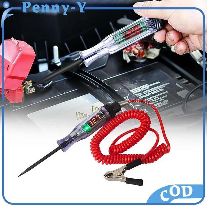 AKARAY Tespen Digital Dc Multifungsi Tespen Listrik Mobil Motor Dc 3-36v Auto Voltage Universal Digi