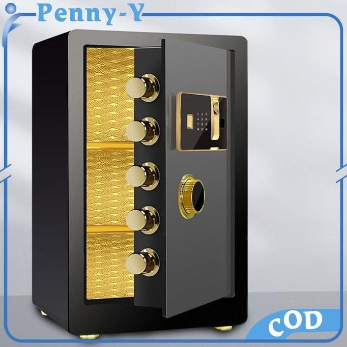 AKARAY Digital Brankas Tinggi 60cm 45cm Brankas Tahan Api Besar Tahan Congkel