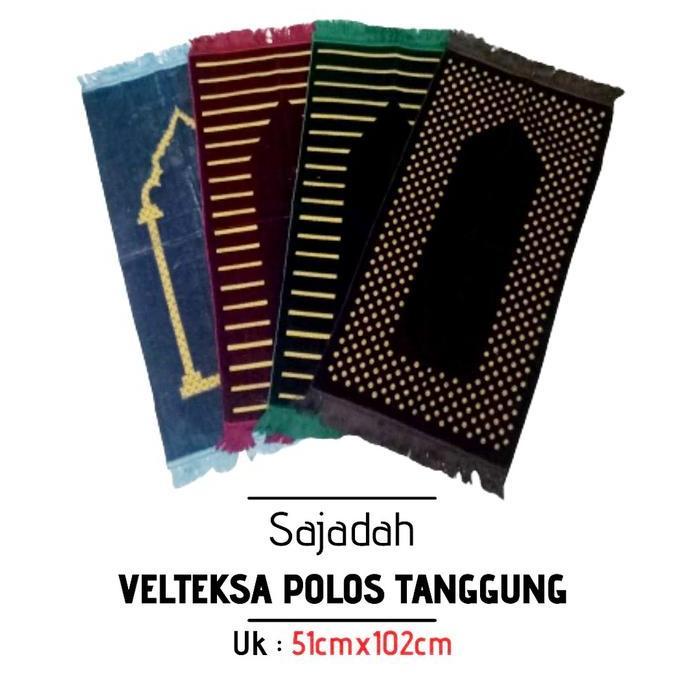 Terjangkau Sajadah Turki Velteksa Polos Tanggung Bulu Tebal Lembut Sajadah Traveling Souvenir Tahlil