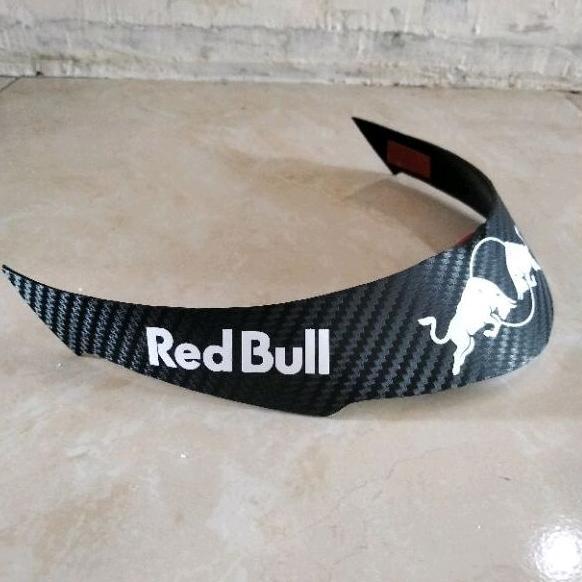 BIG SALE spoiler helm KYT Kyoto carbone motif red bull putih