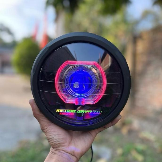 Reflektor Lampu Depan Cb 150 Verza 2018-2020 Custom Lampu Biled Ala-Ala Ukuran 4,5 Inc Motorcycle Al