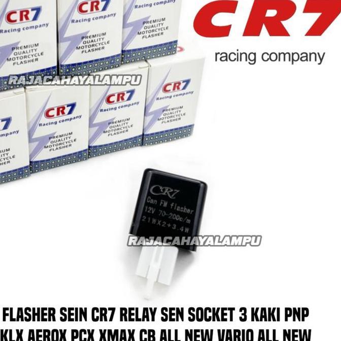 Flasher Sein Cr7 Socket 3 Kaki Flasher Relay Sein Motor Universal Klx Aerox Pcx Xmax Cb All New Vari