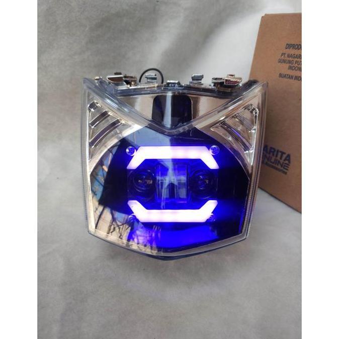 Lampu Daymaker Depan Beat Fi 2013 2014 2015 Alis Biru 2 Mata Senja Foto Allshop