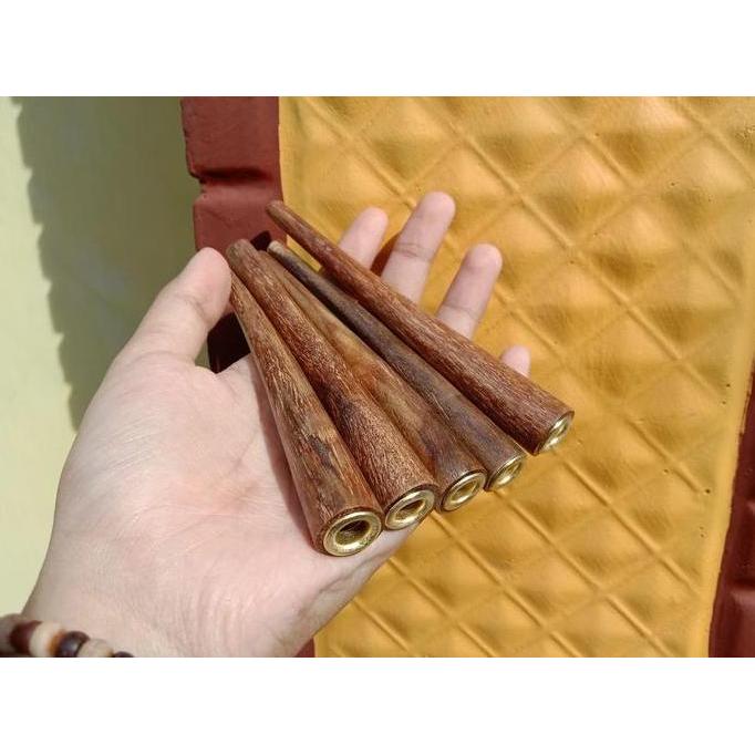 Pipa kayu gaharu asli pipa gaharu wangi 12cm