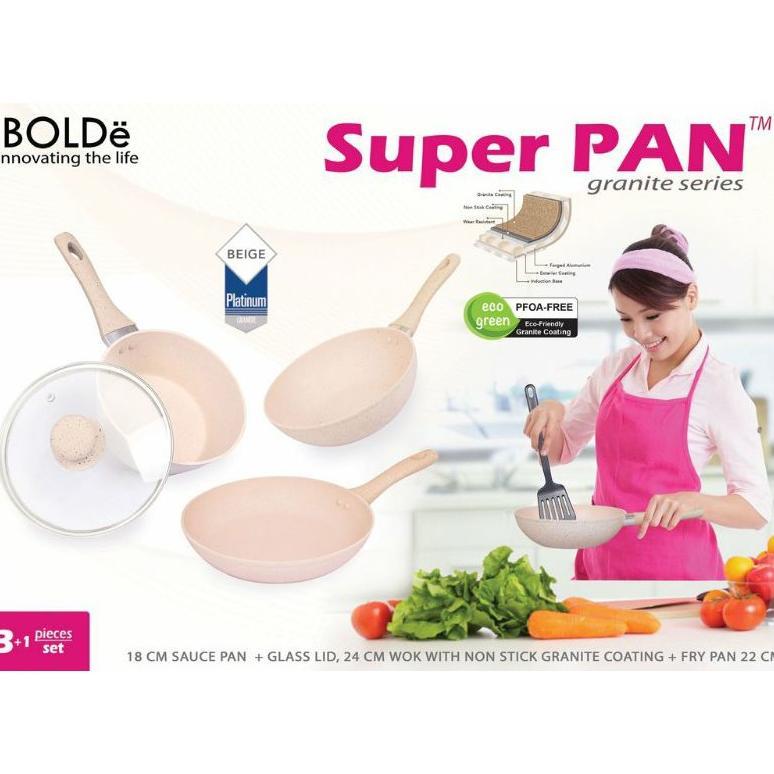 Bolde Super Pan - Set Wajan Beige