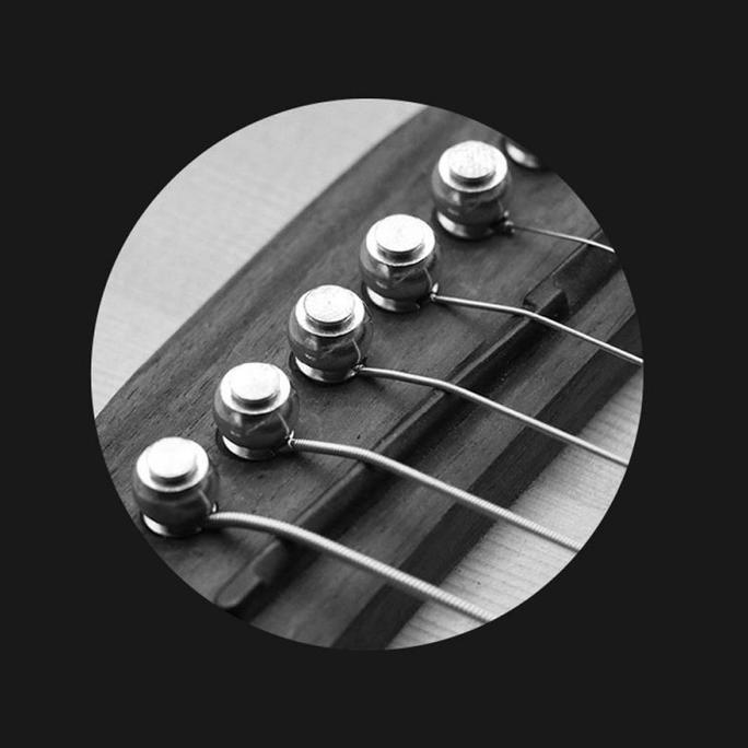 Altwill- 6Pcs Bridge Gitar Akustik Bahan Tembaga Pin Bridge Gitar Logam