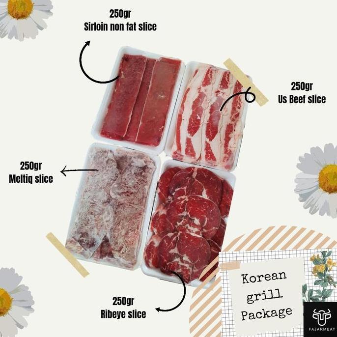 korean grill shabu / paket slice / shabu shabu /1kg