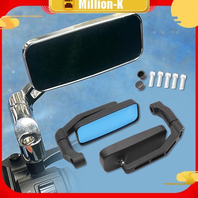 Bloodiburs - Kaca Spion Sepeda Motor / Spion Motor Lipat Fastbikes / Kaca Spion Dengan Kaca Biru