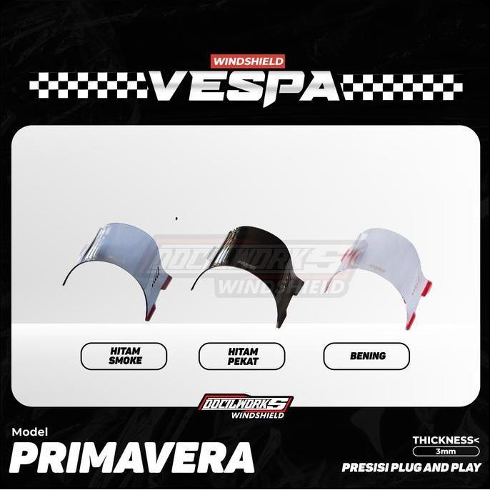 Docilworks - Visor Windshield Vespa Primavera