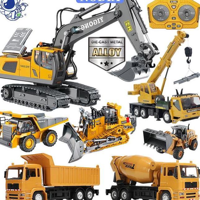 Nodia Toys 2.4G Mobil Remote Control Besar Excavator El Paduan Simulasi Kendaraan Mobil Besar Excava