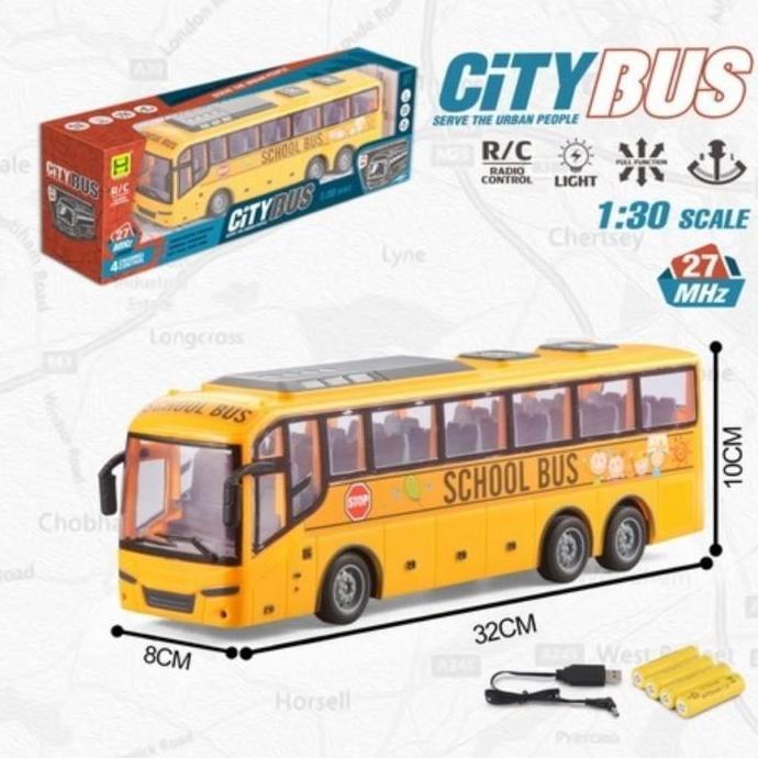 Wxyg- Mainan Mobil Remot Control Rc Bus Rc Bis Diecast Bis Kota Busway Murah Baterai Remote Asli