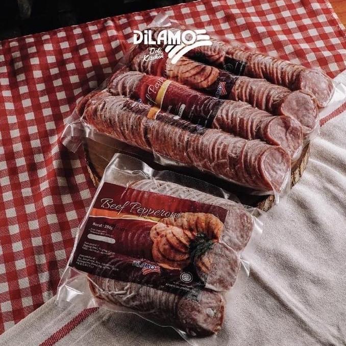 Jual BEEF PEPPERONI DILAMO 200 isi 1 kg