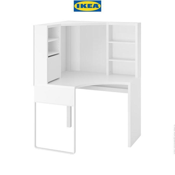 Terlaris Ikea Micke Meja Kerja / Meja Belajar Sudut Minimalis 100X142 Cm