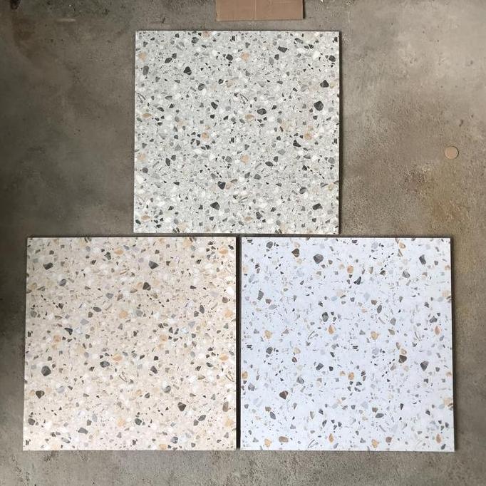 Keramik 50x50 motif terazzo (kasar)/ keramik teras/ keramik carport/ keramik teraso/ keramik terasso