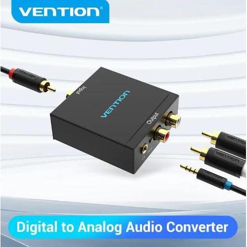 Promo Vention Coaxial Digital Audio Optical to Analog Aux Audio 3.5mm RCA Diskon