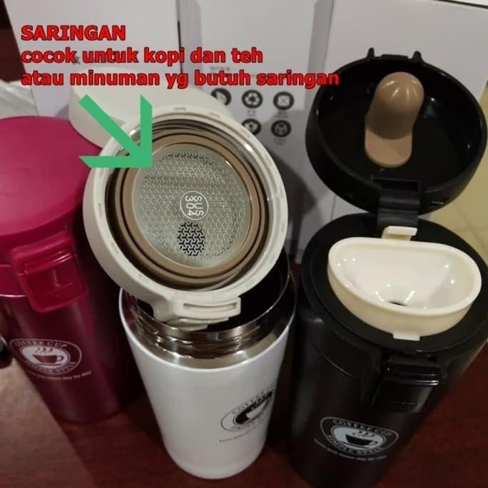 Termos Kopi Travel / Termos Motif Gelas Kopi VACUUM INSULATION CUP