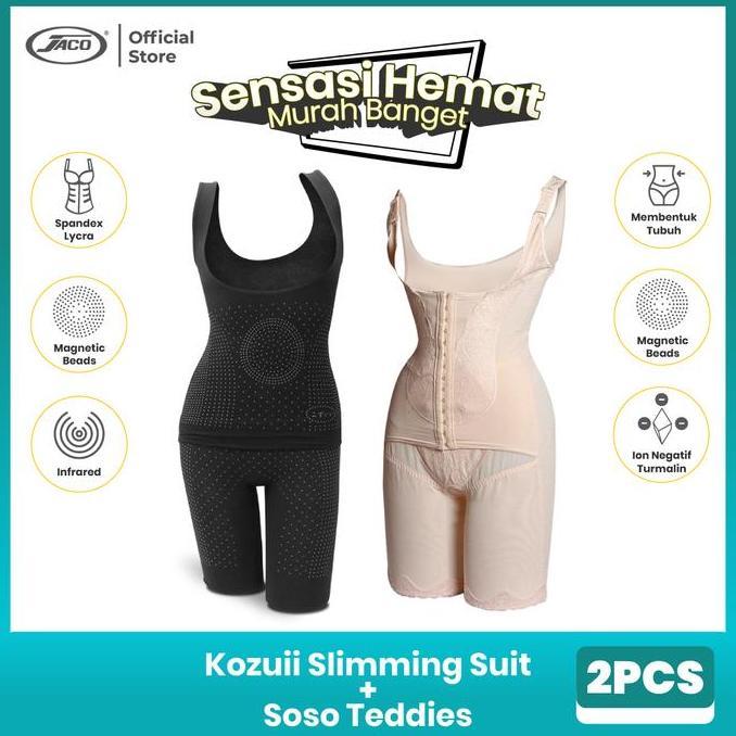 Bundle 10 Kozui Slimming Suit + Soso Teddies Korset Pelangsing Perut