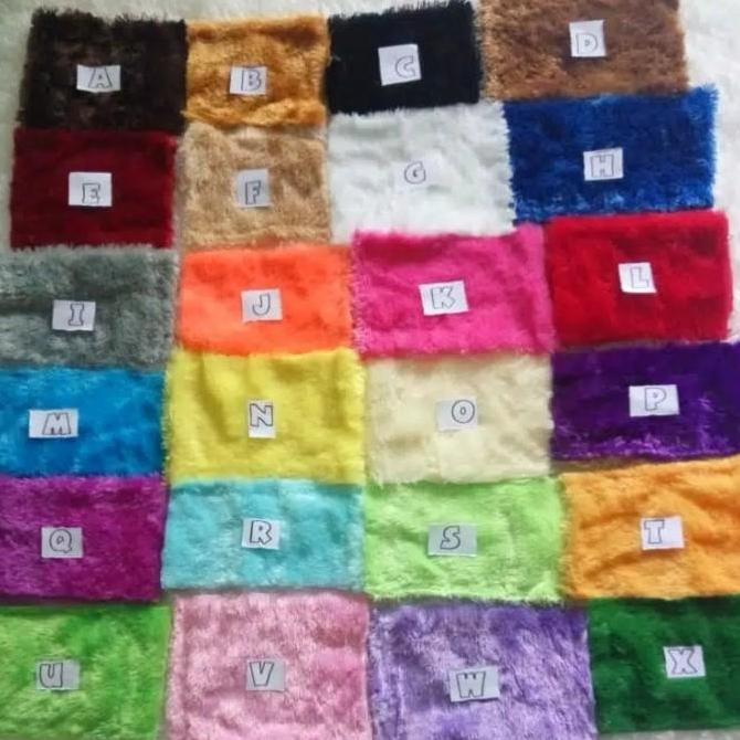 karpet busa bulu boneka rasfur tebal 3cm