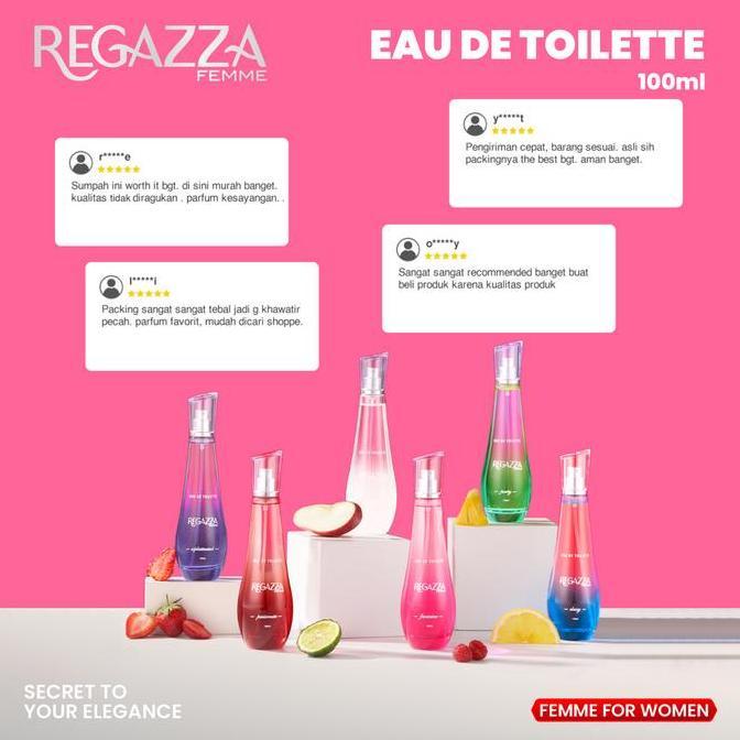 Bytxi- Regazza Femme Eau De Toilette (Edt) Feminine 100Ml Parfum Wanita Wangi 10 Jam