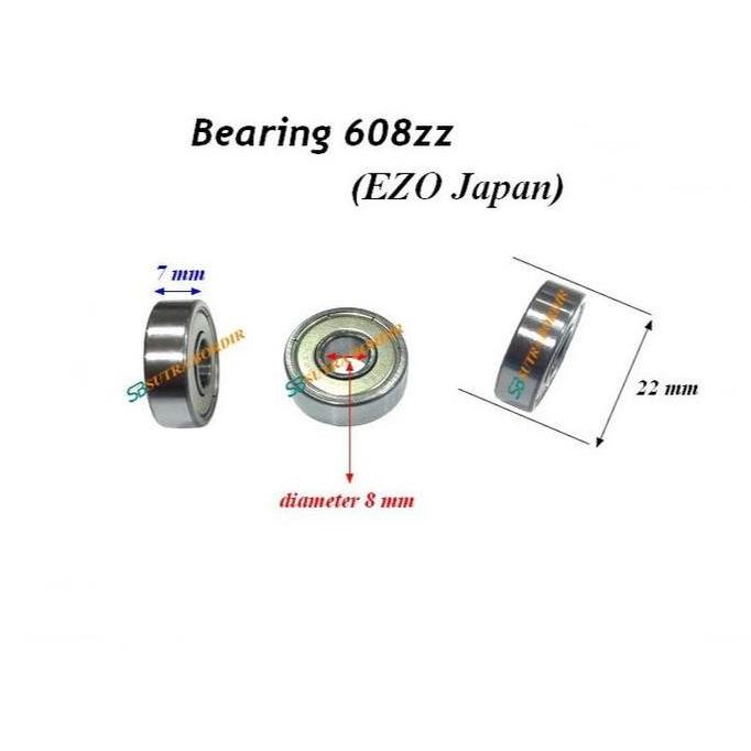 DV357 >> bearing 608z EZO Jepang Bearing 608z Bearing Japan EZO Kualitas Bagus bearing 608z ezo