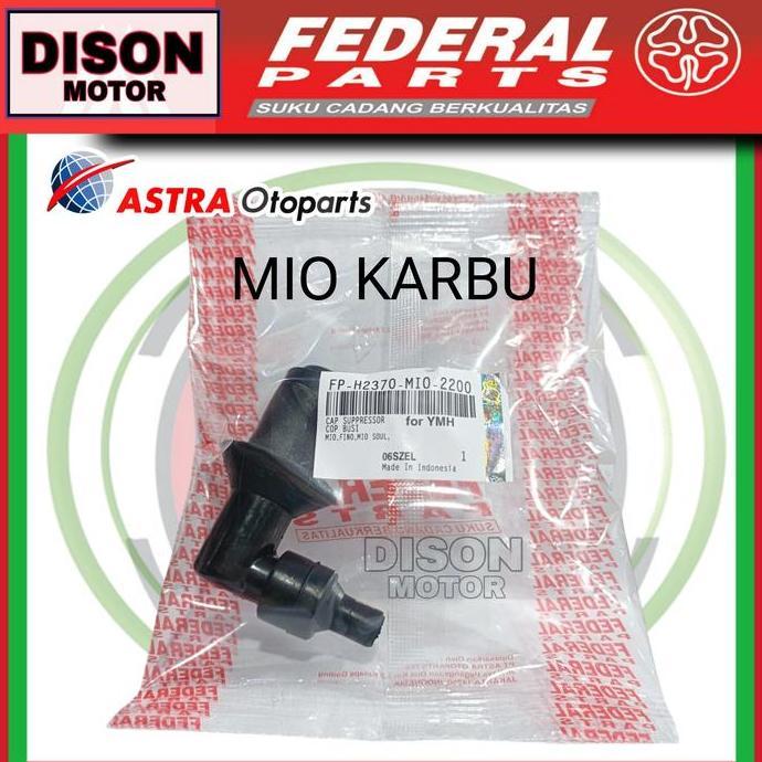 DB211 - Cangklong busi federal Mio karbu Mio smile sporty original cop busi kepala busi tutup busi f