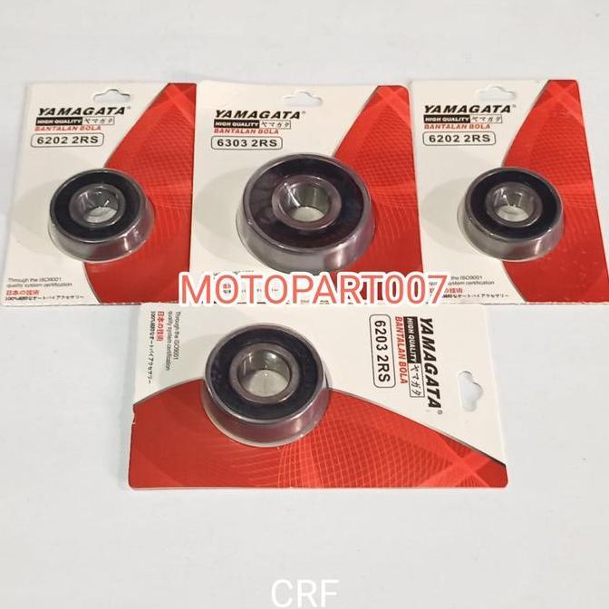 DE120 >> BEARING RODA DEPAN BELAKANG HONDA CRF 150  CRF 150L LAHER BERING RODA SET CRF 150F CRF 150R