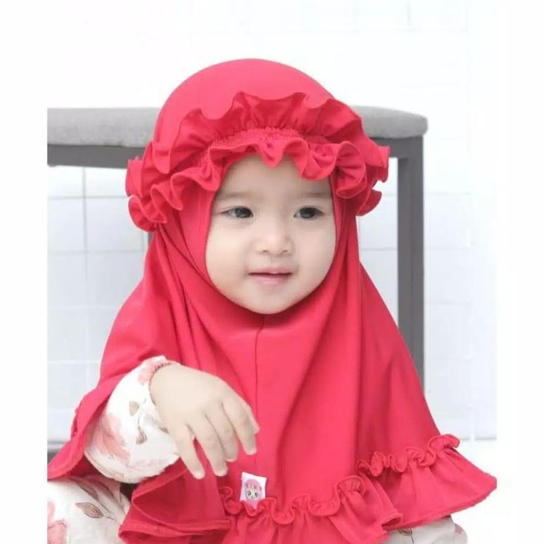 Terbaru Desmonda Jilbab Anak Bayi  Raina Kriwil 0-3 Th/Hijab Baby Jilbab Anak Hijab Bayi Kerudung An