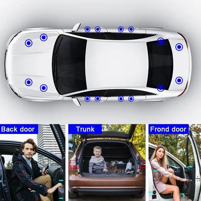 IDSTORE 10pcs/Set Car Door Shock Absorber Gasket/Gasket Pintu Mobil/Gasket Peredam Kejut Pintu Mobil