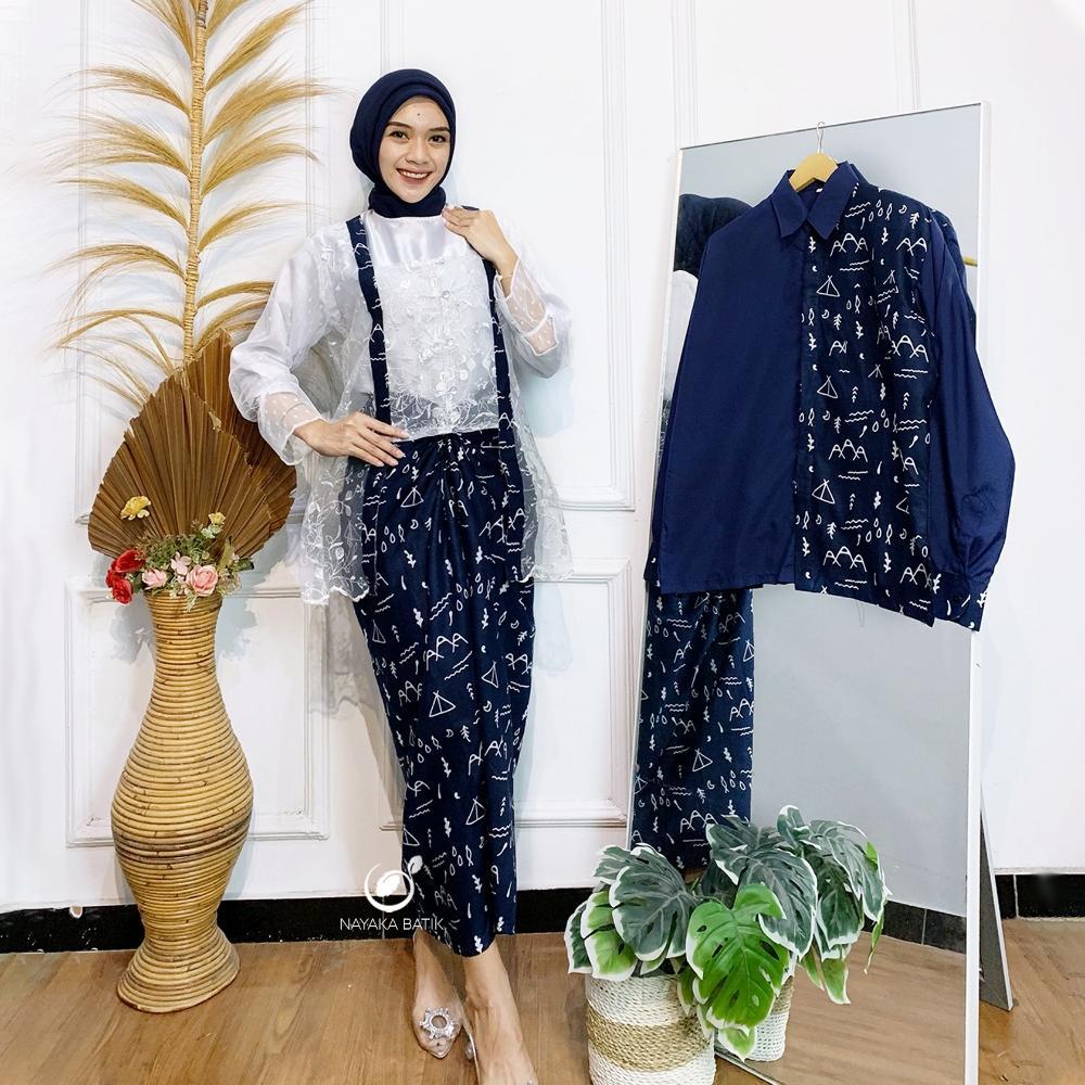 LIFESTYLE (READY 2 WARNA) NAYAKA BATIK - Batik Couple ADHISTI Baju Couple Pasangan Model Kutubaru Mo