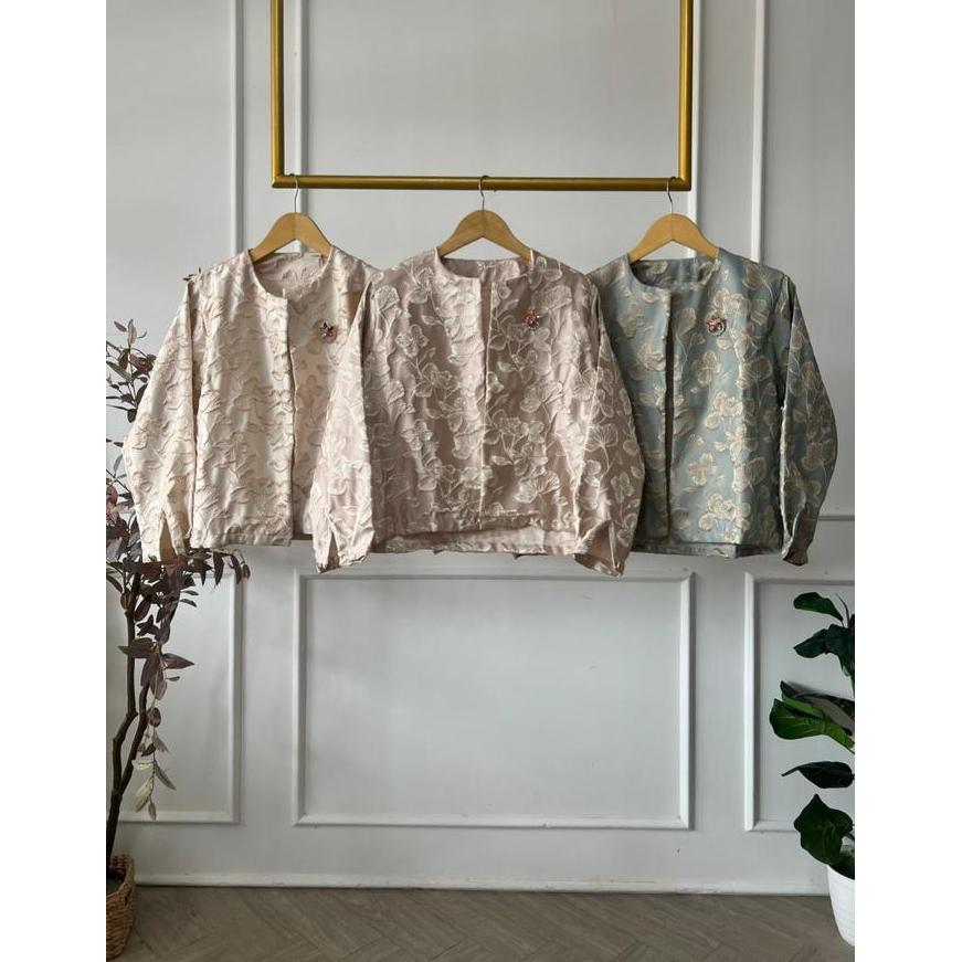 Tera Outer - Outer Jacquard - Outer Motif - Cardigan Motif Bunga
