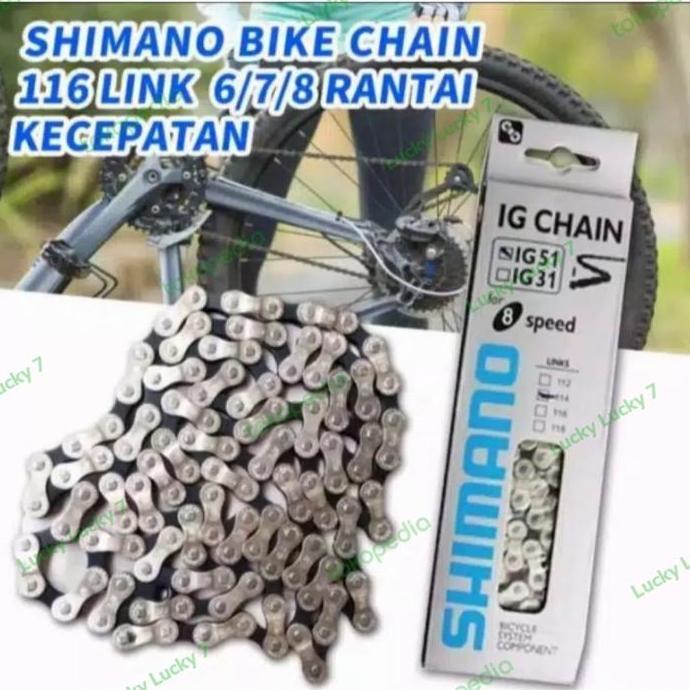 Murah Rantai sepeda shimano 9 speed Rantai sepeda shimano 8 speed Non COD